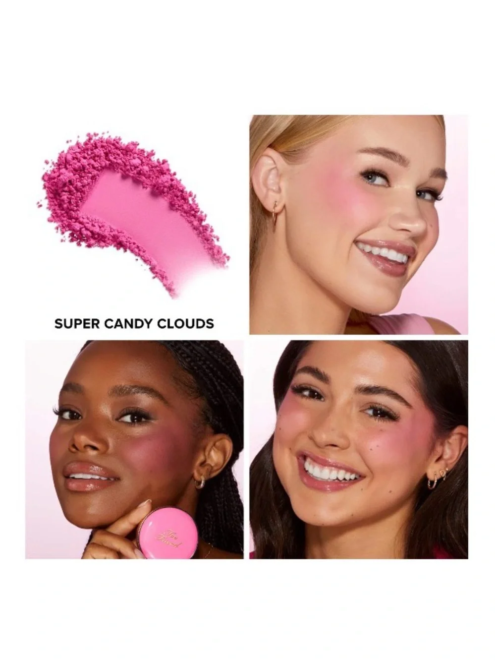 TOO FACED ☁️ Cloud Crush Blurring Powder Blush - Super Candy Clouds